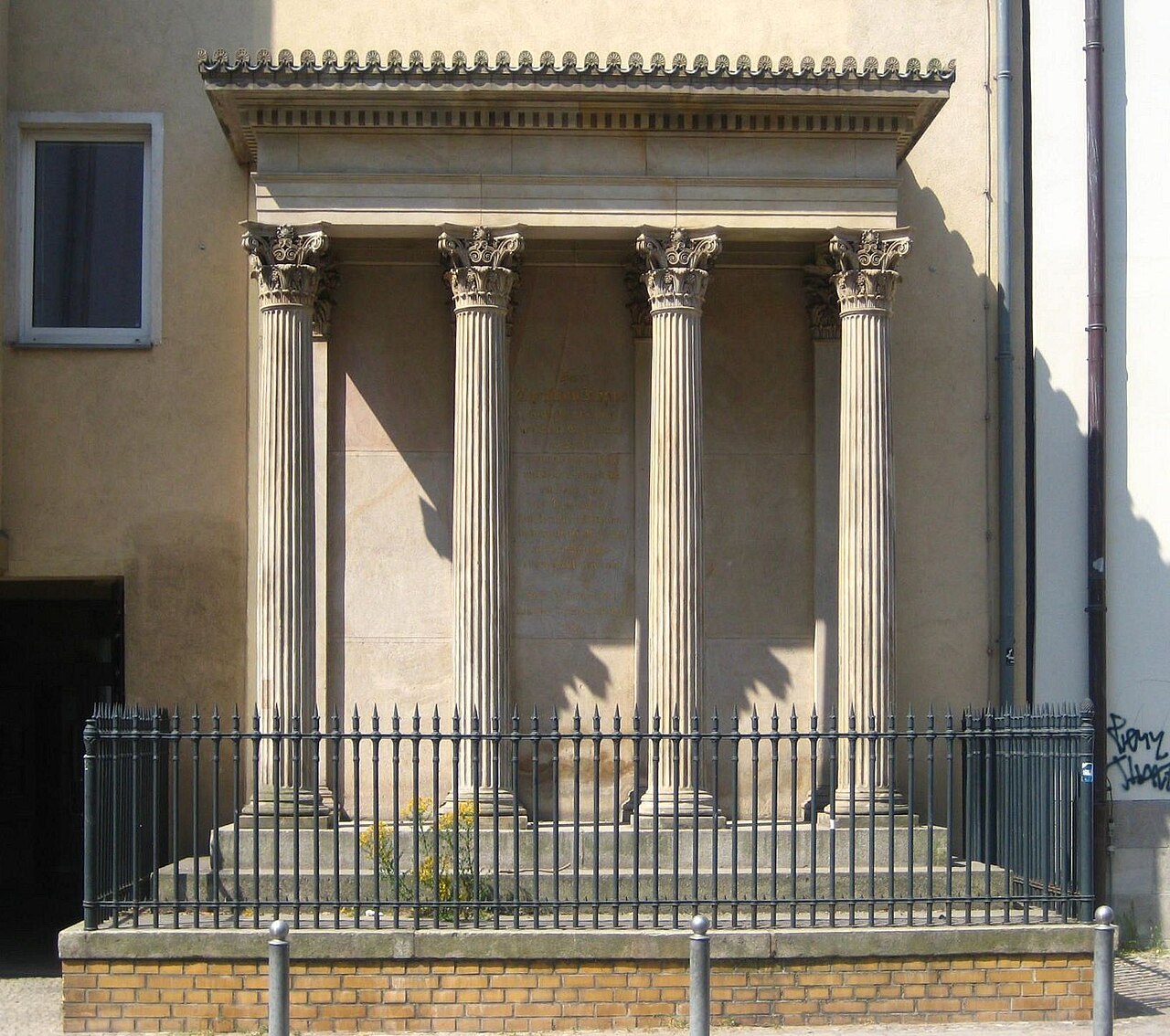 Memorial for Christian Koppe in front of the house Koppenplatz No