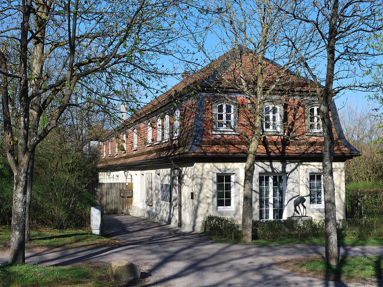 The Graevenitz-Museum in the district Stuttgart -West with works of the German artist Fritz von Graevenitz
