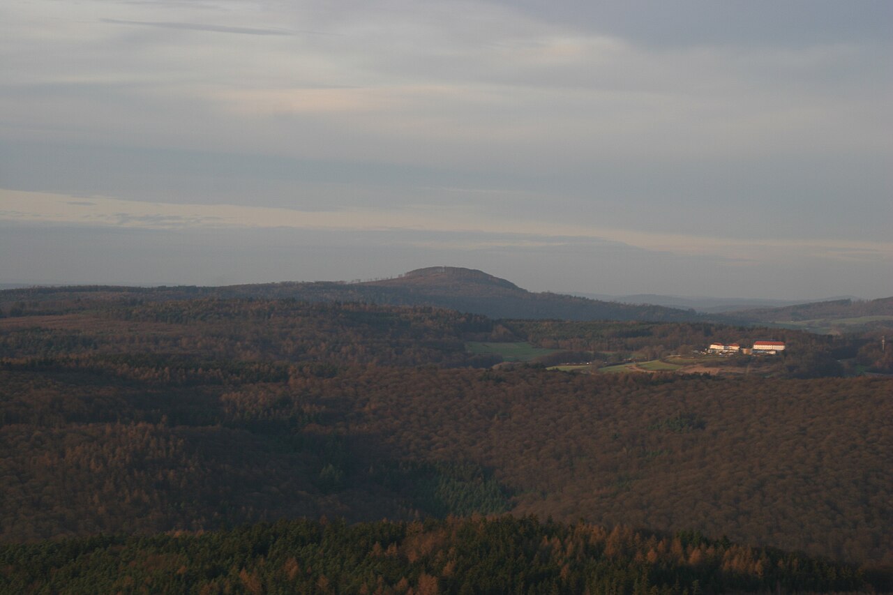 View from Dreistelzberg near Bad Brückenau to Große Haube
