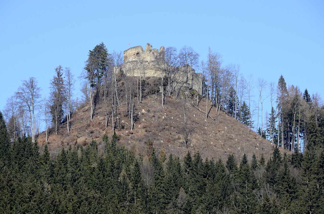 Castle ruins Hornburg, municipality Klein Sankt Paul , district Sankt Veit an der Glan, Carinthia / Austria / EU