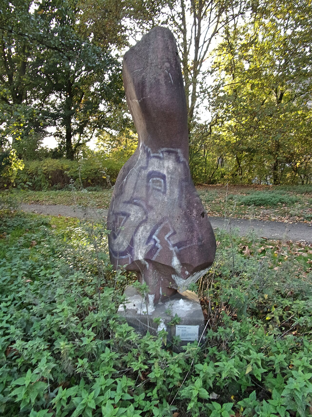 Skulptur " Große Panthea " von Wilhelm Ohm, 1961-1962, Steinguss