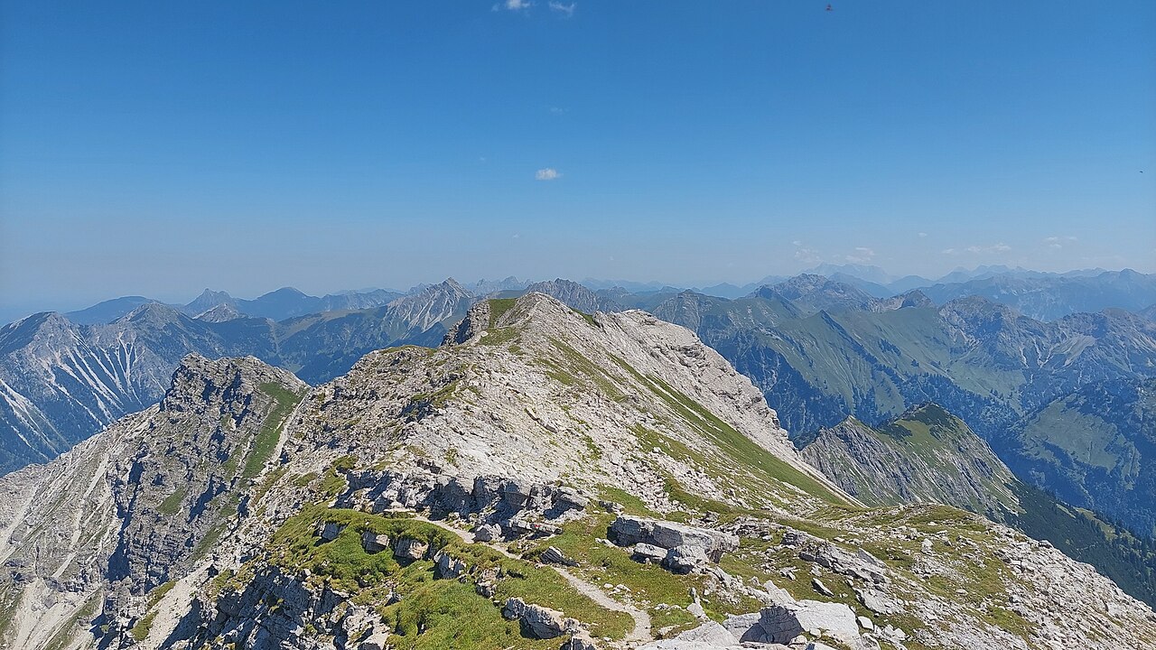 Großer Daumen Eastern Summit, view from west