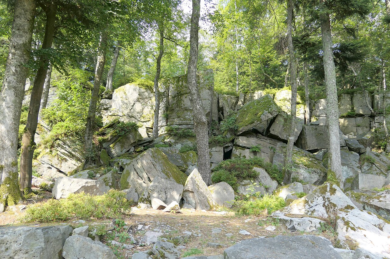 Eine Formation des Großen Volzemer Steins