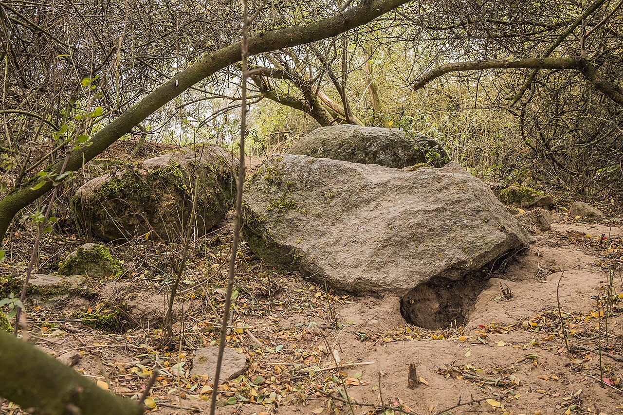 Großsteingrab der neolithischen Trichterbecherkultur bei Carmzow in der Uckermark (Brandenburg)