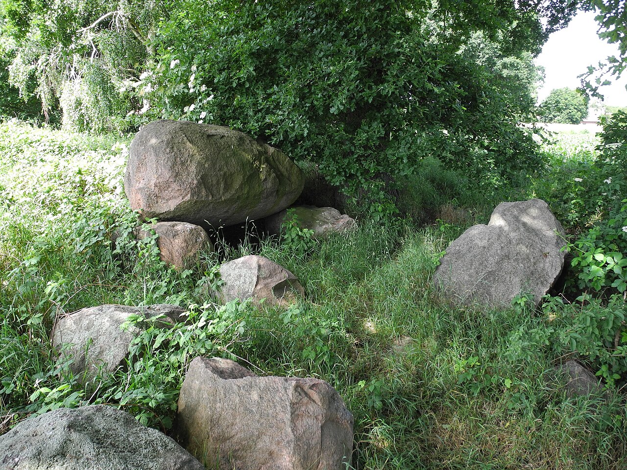 Megalithic grave "auf dem Ladenesch" (district Cloppenburg, Lower Saxony, Germany)