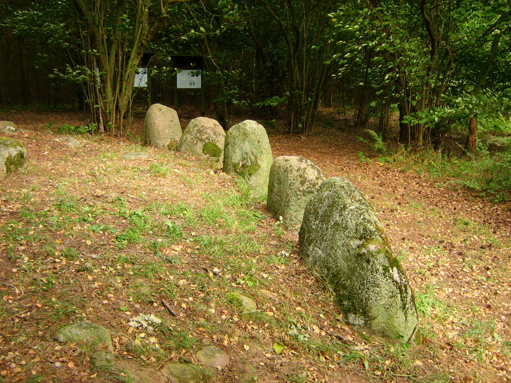 Hünenbett eines Megalithgrabes der Jungsteinzeit (3000 - 1800 v