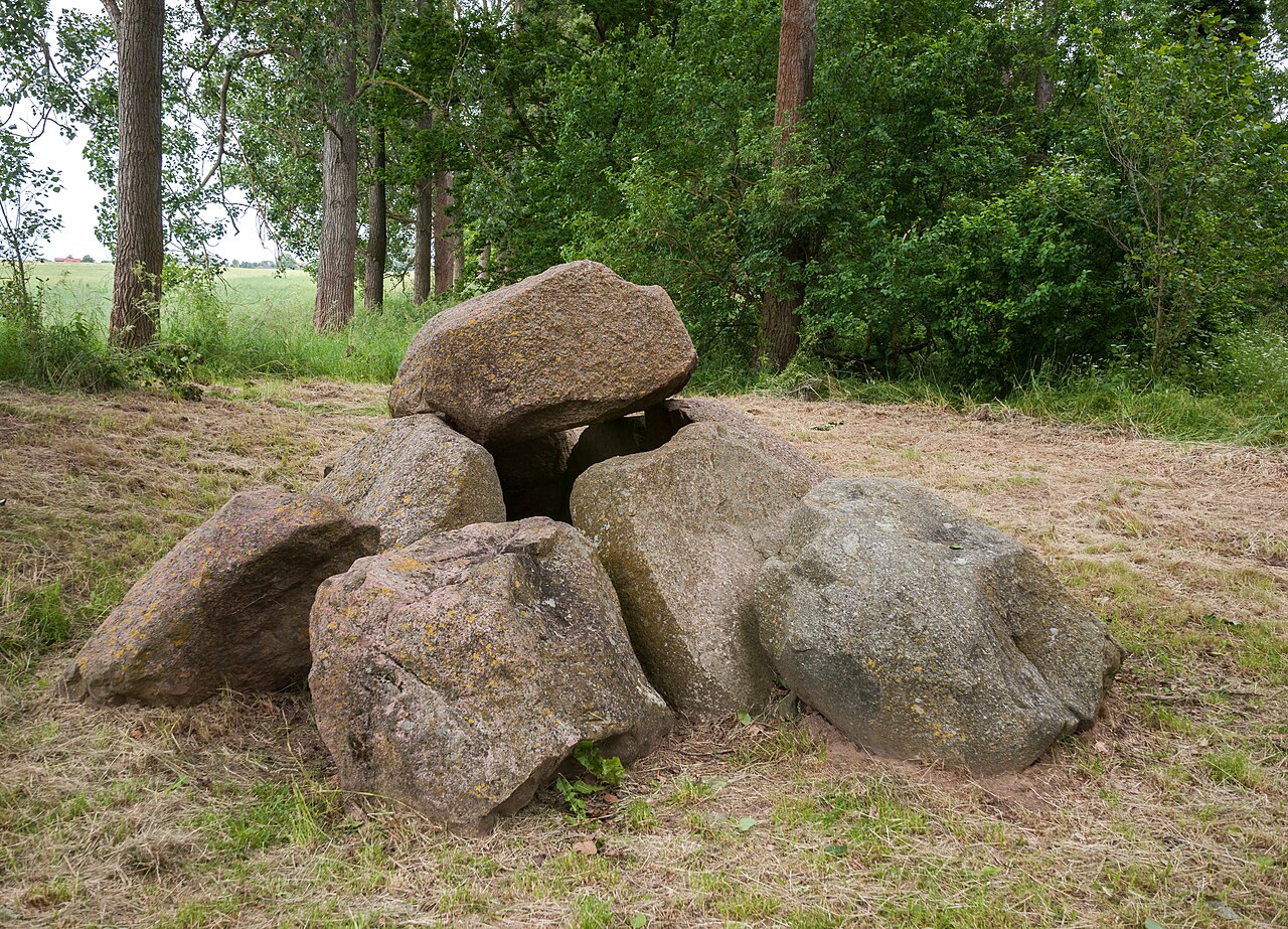 Dolmen of Mechelsdorf 3 near Rerik, Mecklenburg-Western Pomerania/Germany
