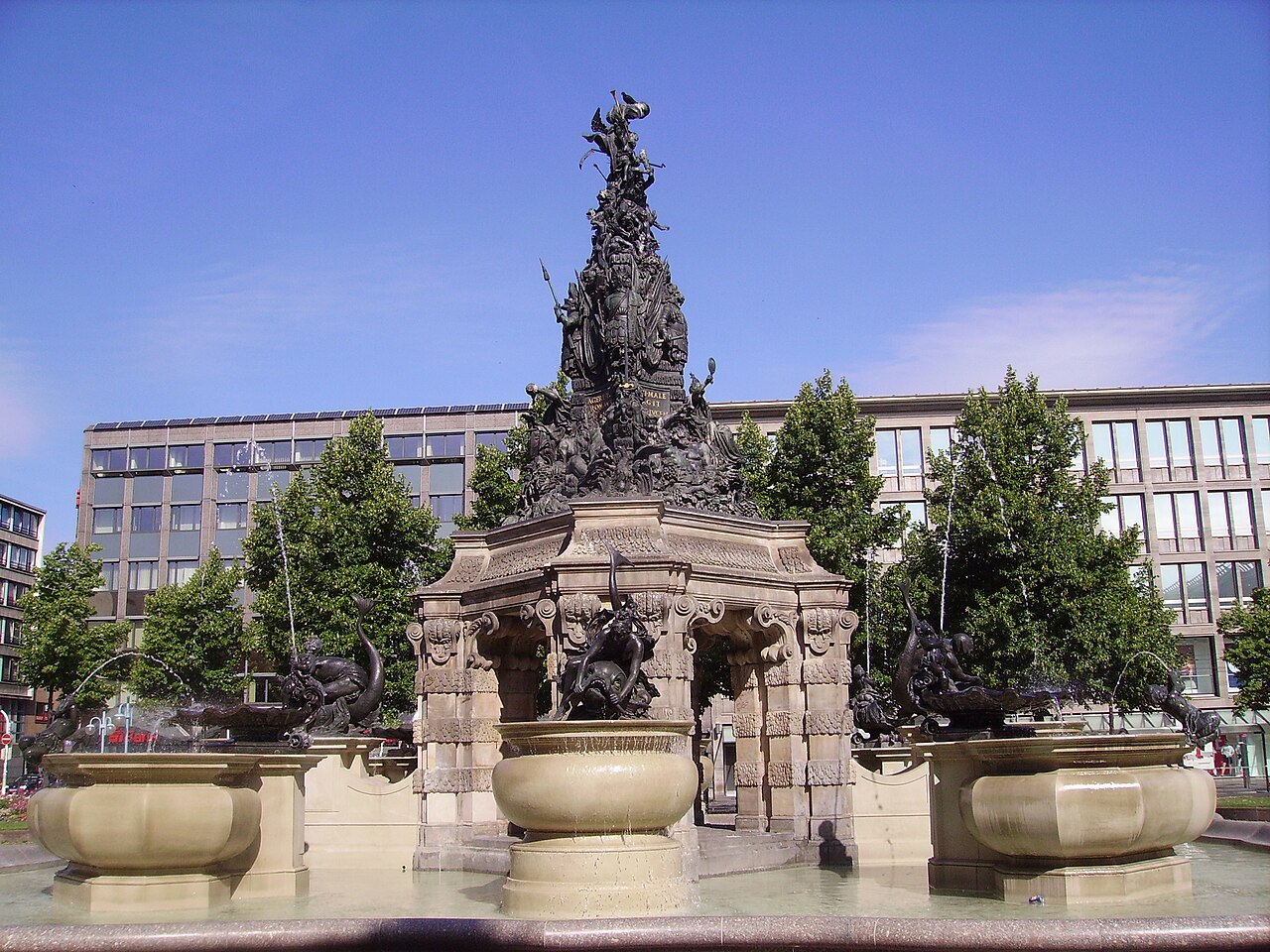 fountain in Mannheim, Germany