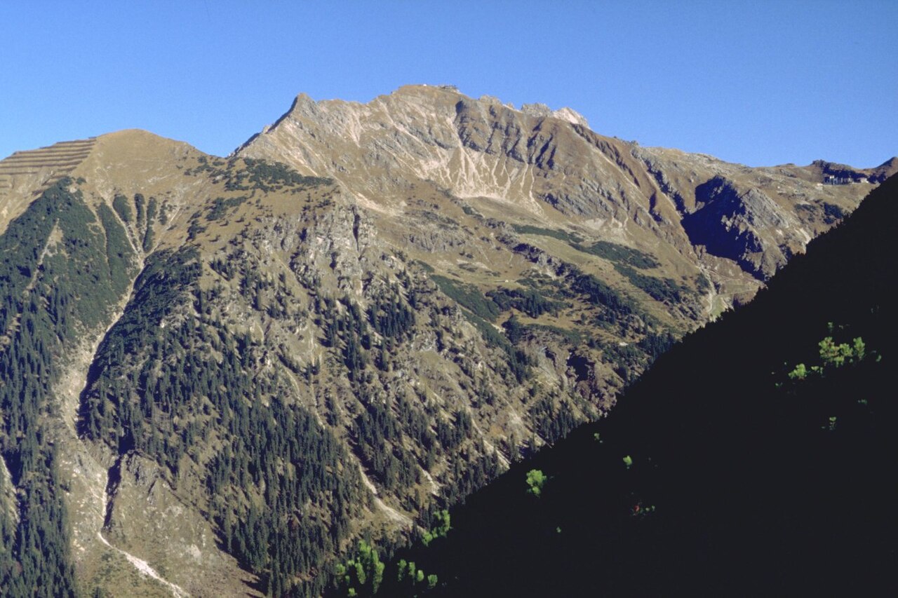Geißfuß und Nebelhorn vom Schattenberg bei Oberstdorf