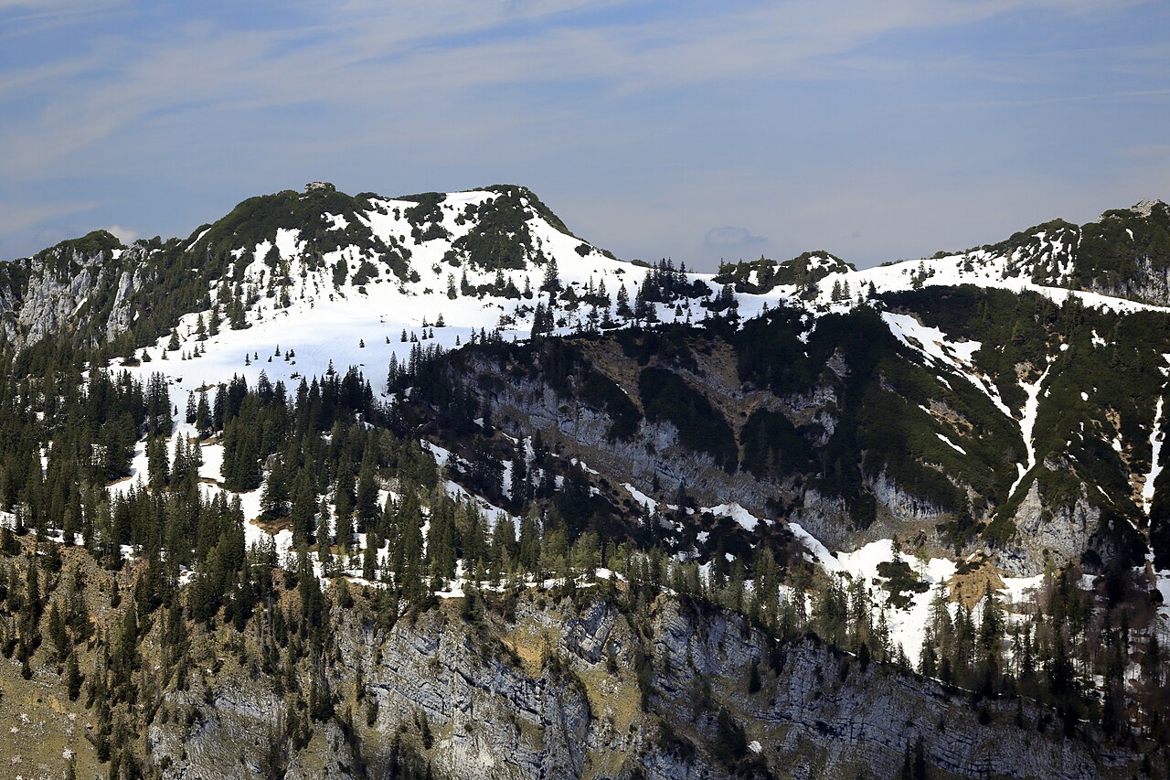Von der Dürrnbachalm, der Gurnwandkopf in den Chiemgauer Alpen erreicht 1684 m