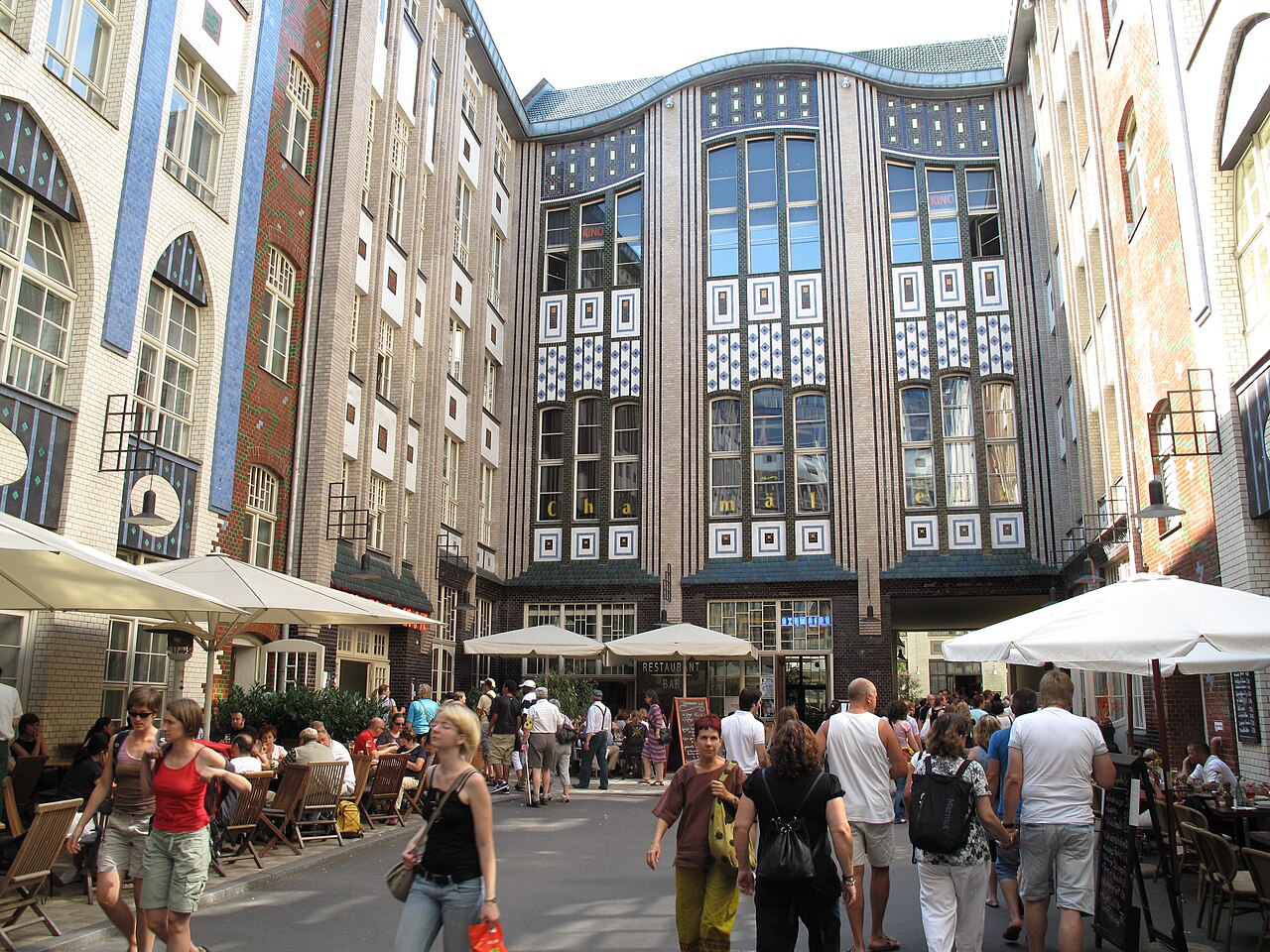 The Hackesche Höfe in Berlin (district: Mitte), Germany
