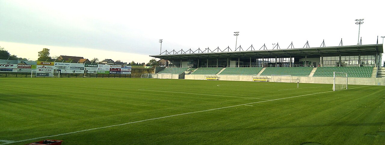 Häcker-Stadium in Rödinghausen , District of Herford , North Rhine-Westphalia , Germany