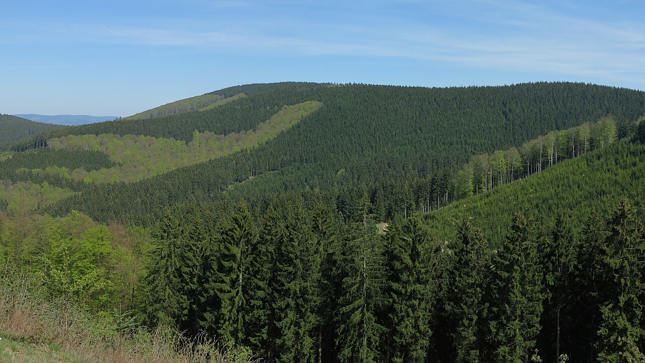 The Härdler in the Rothaar Mountains seen from west