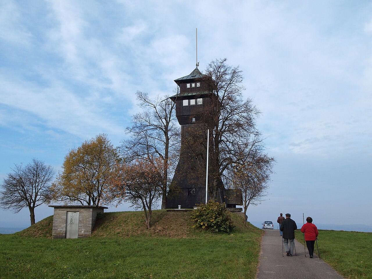 Hagbergturm view tower near Gschwend, Germany