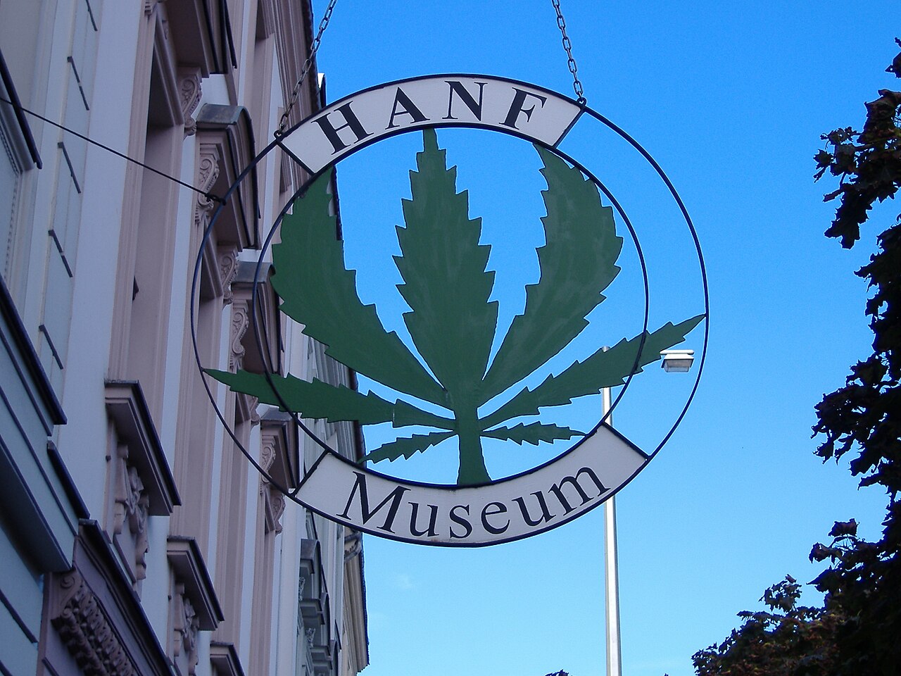 Schild Hanfmuseum, Berlin