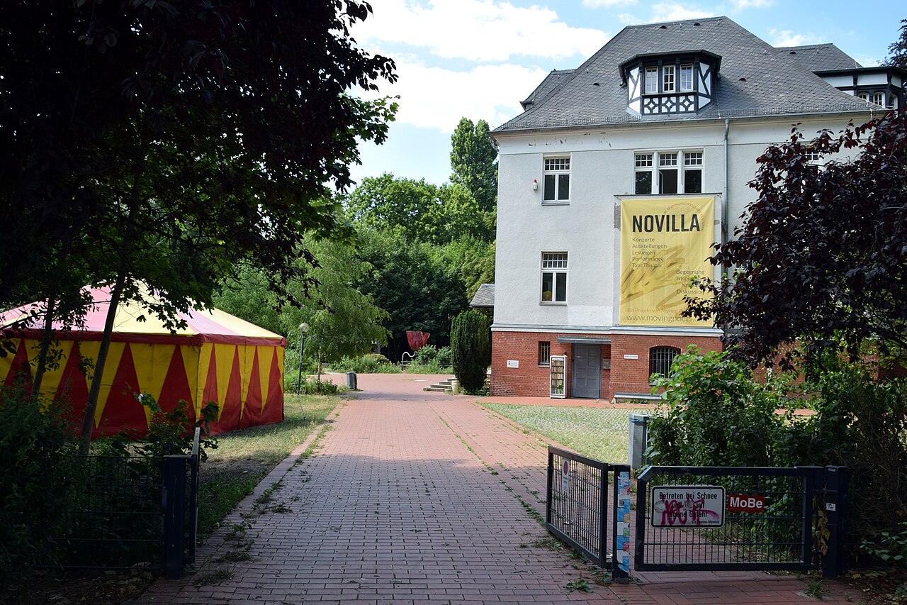 Hasselwerder Park and Hasselwerder Villa (art project Novilla) in Berlin, Germany