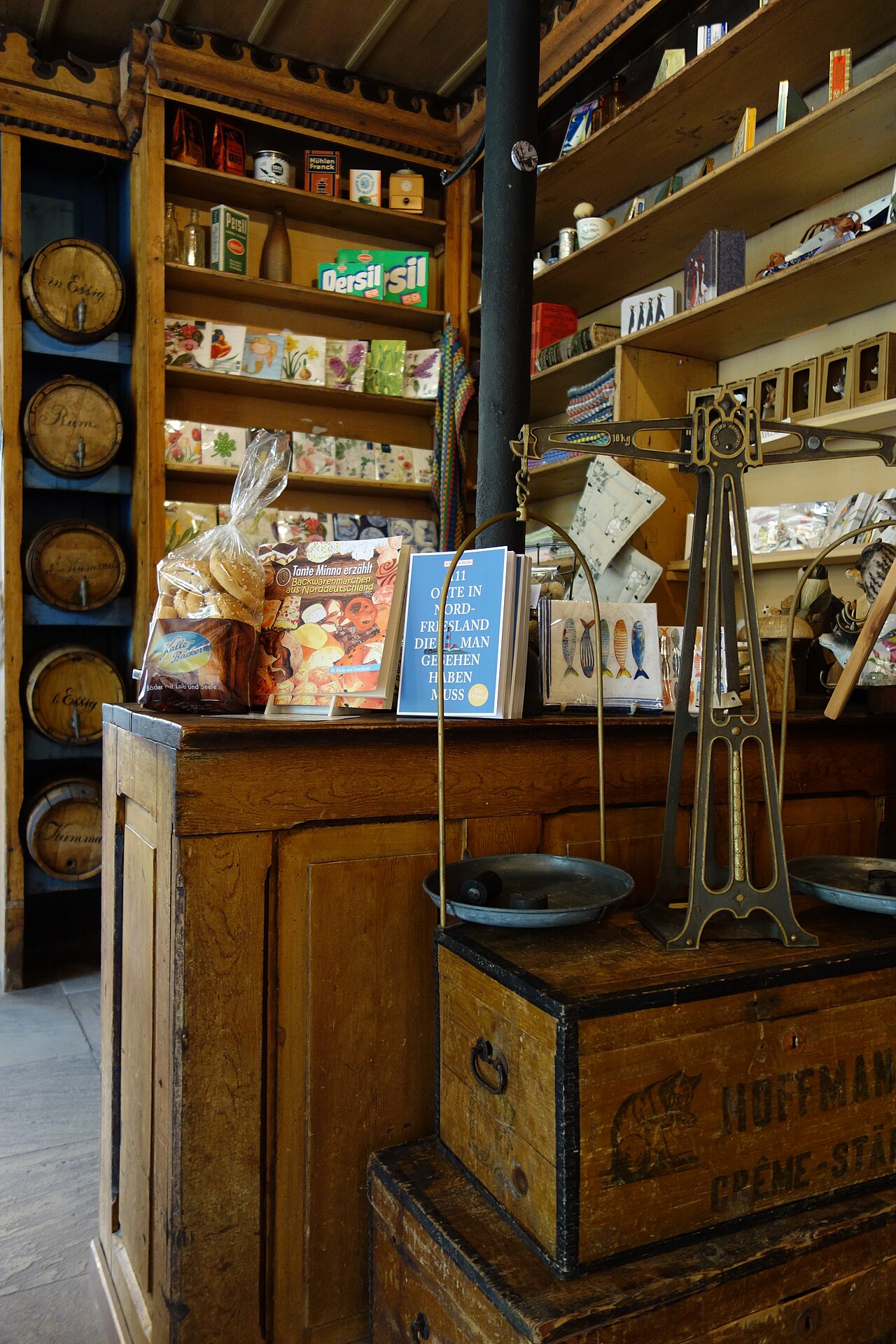 Innenansicht des historischen Kaufmannsladens Haus Peters