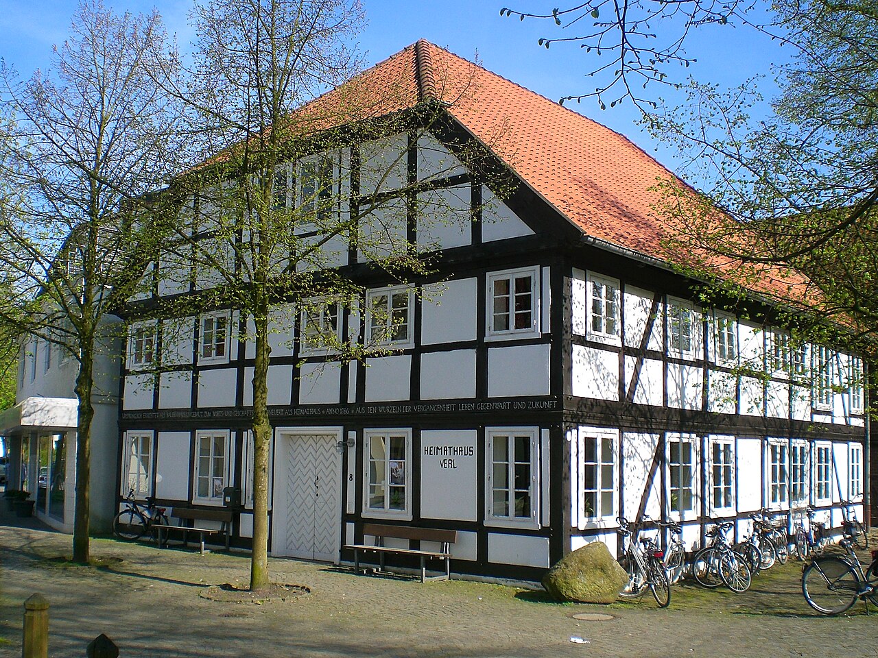 View to the entrance of the Heimathaus Verl