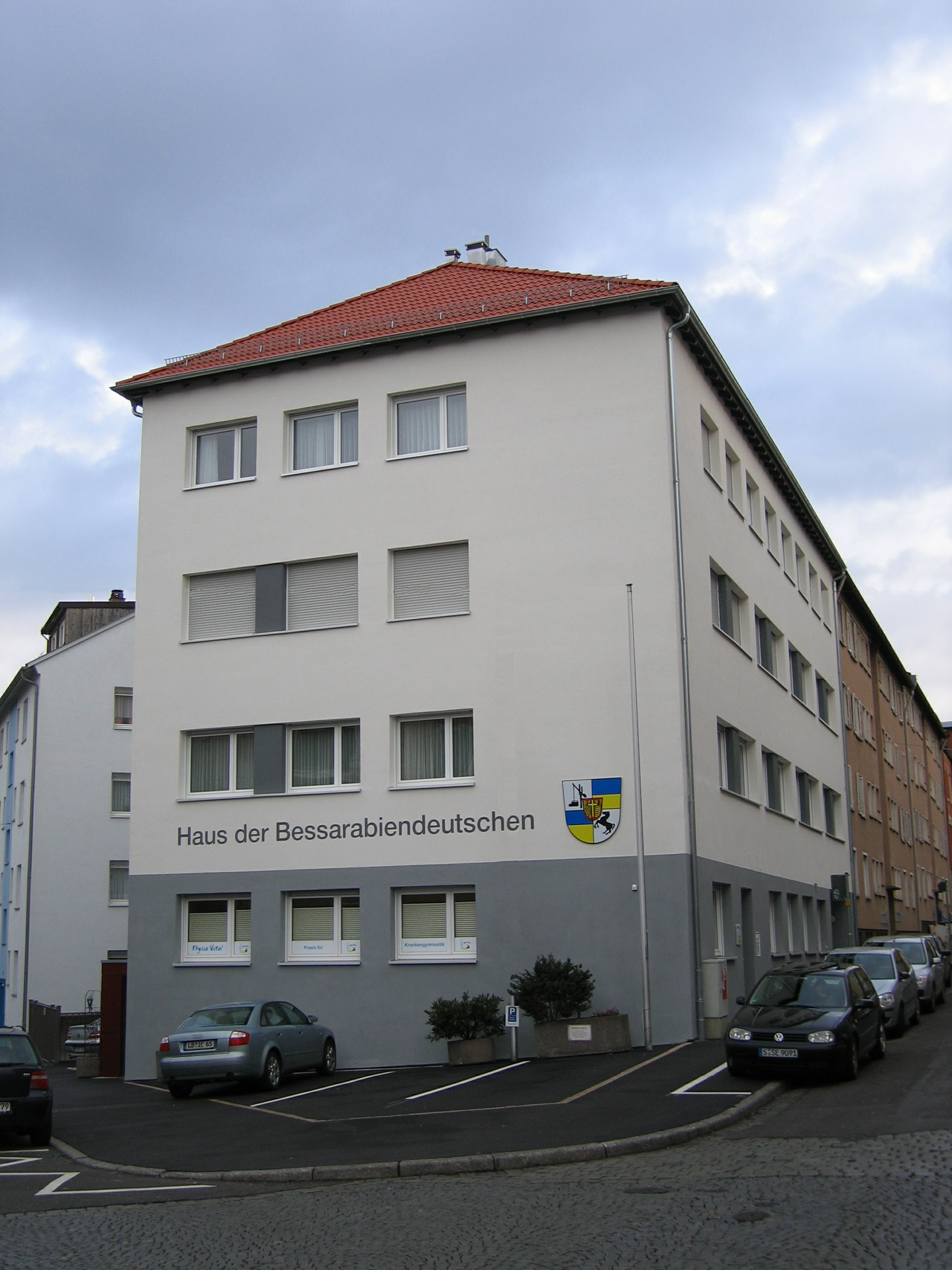 Aussenansicht des Heimathauses der Bessarabien- und Dobrudschadeutschen in Stuttgart