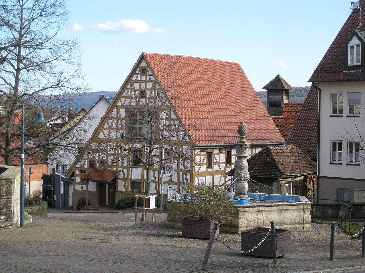 Grunbach Museum in der Schillerstraße 48 mit Kirchbrunnen
