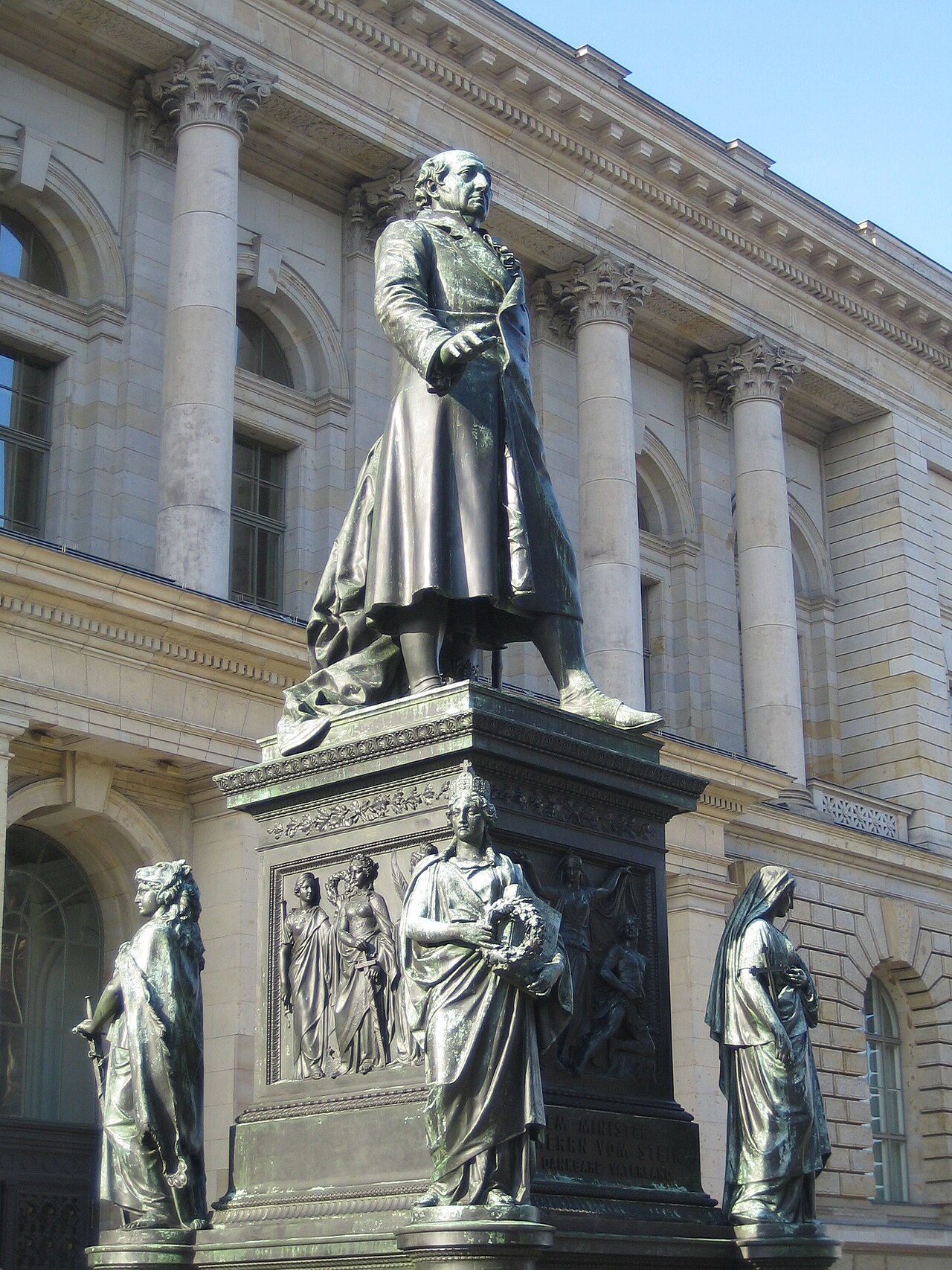 Denkmal für den preußischen Minister Freiherr vom und zum Stein, entstanden 1867