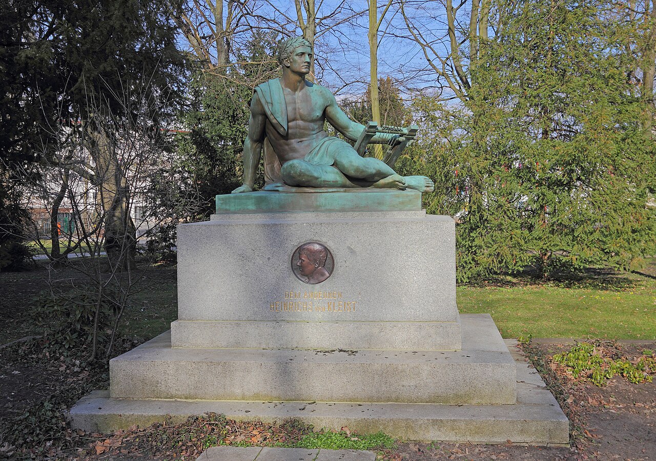 Kleist monument in Kleistpark, Frankfurt (Oder), Brandenburg, Germany