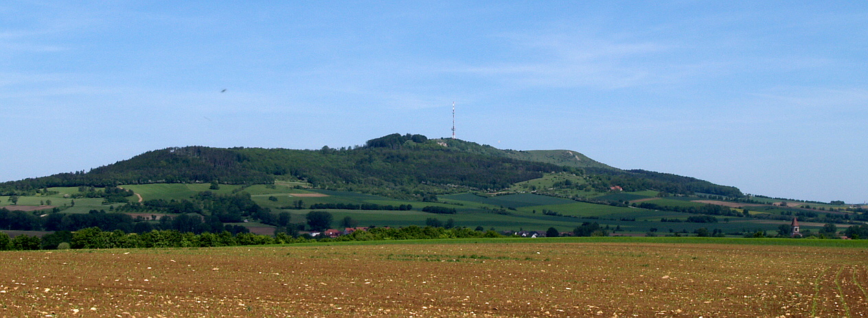 Hesselberg hills, Bavaria, Germany, viewed from west