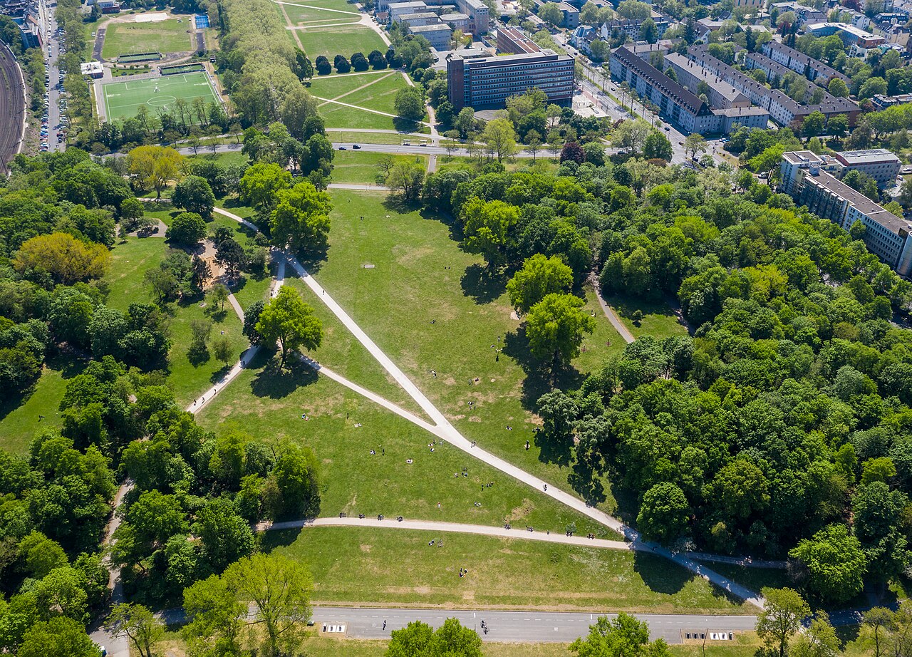 Hiroshima-Nagasaki-Park Köln, Luftbild