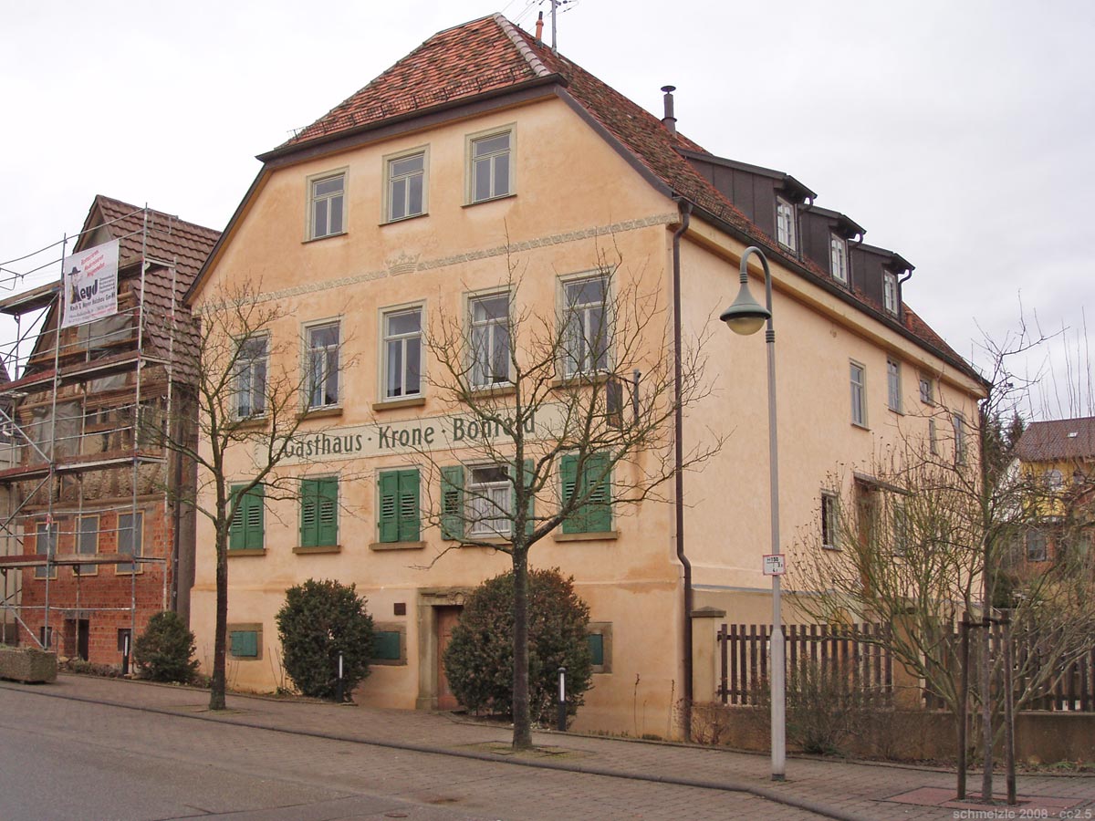 Historisches Gasthaus Krone in Bad Rappenau-Bonfeld, erbaut im späten 18