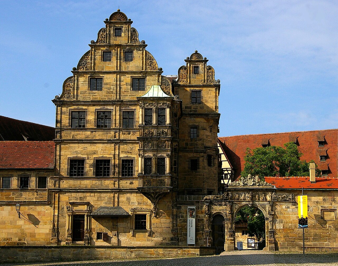 Bamberg - Alte Hofhaltung - Fassaden am Domplatz