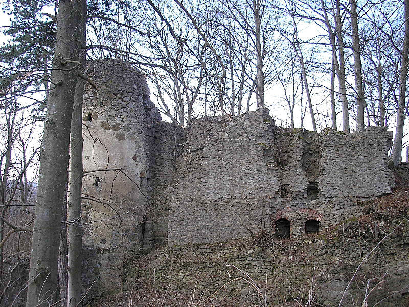 Burg Hochhaus bei Nördlingen (Landkreis Donau-Ries, Bayerisch-Schwaben)