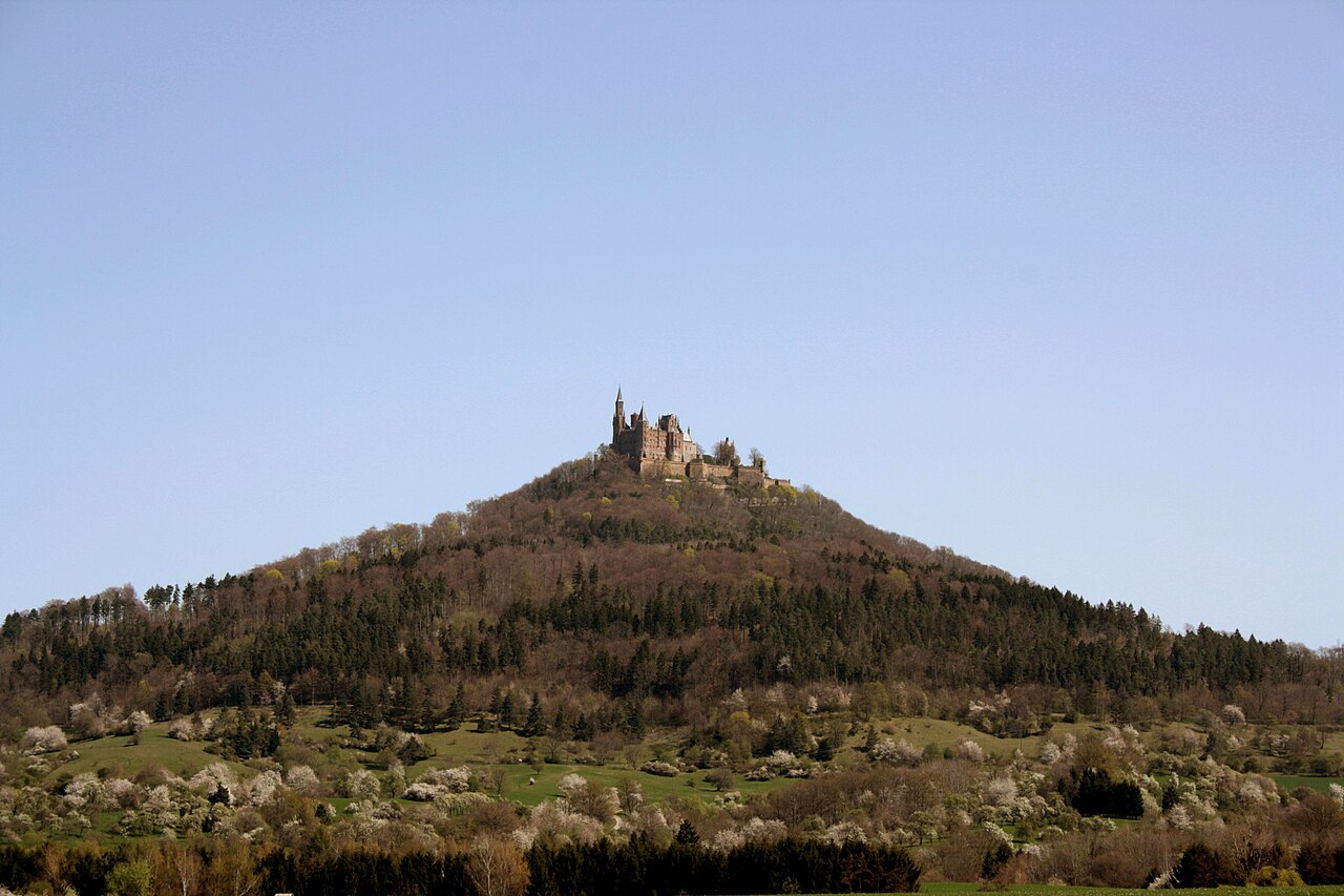 A far-away-view of hohenzoller castle
