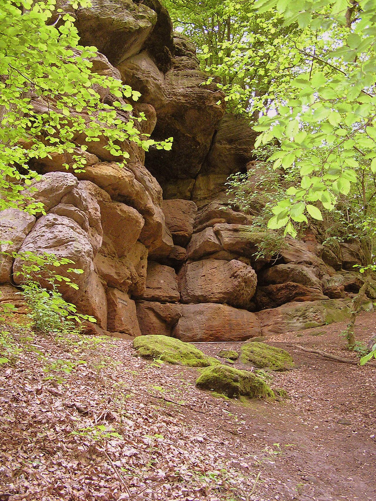 Blick zur Hollenkammer in Lütersheim