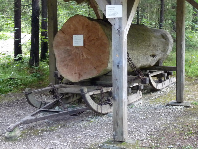 Holzknechtmuseum Laubau: Transportschlitten, Diente bis ca
