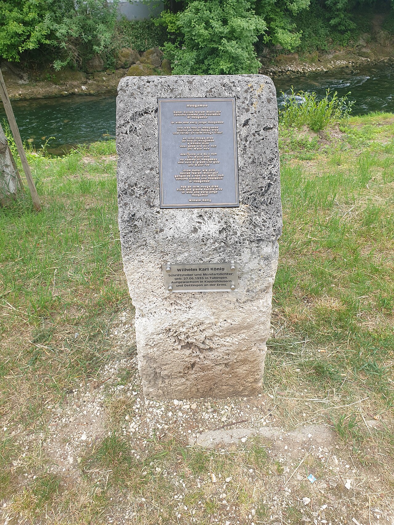 Kunstwerk (Gedichttafel) in Dettingen an der Ems