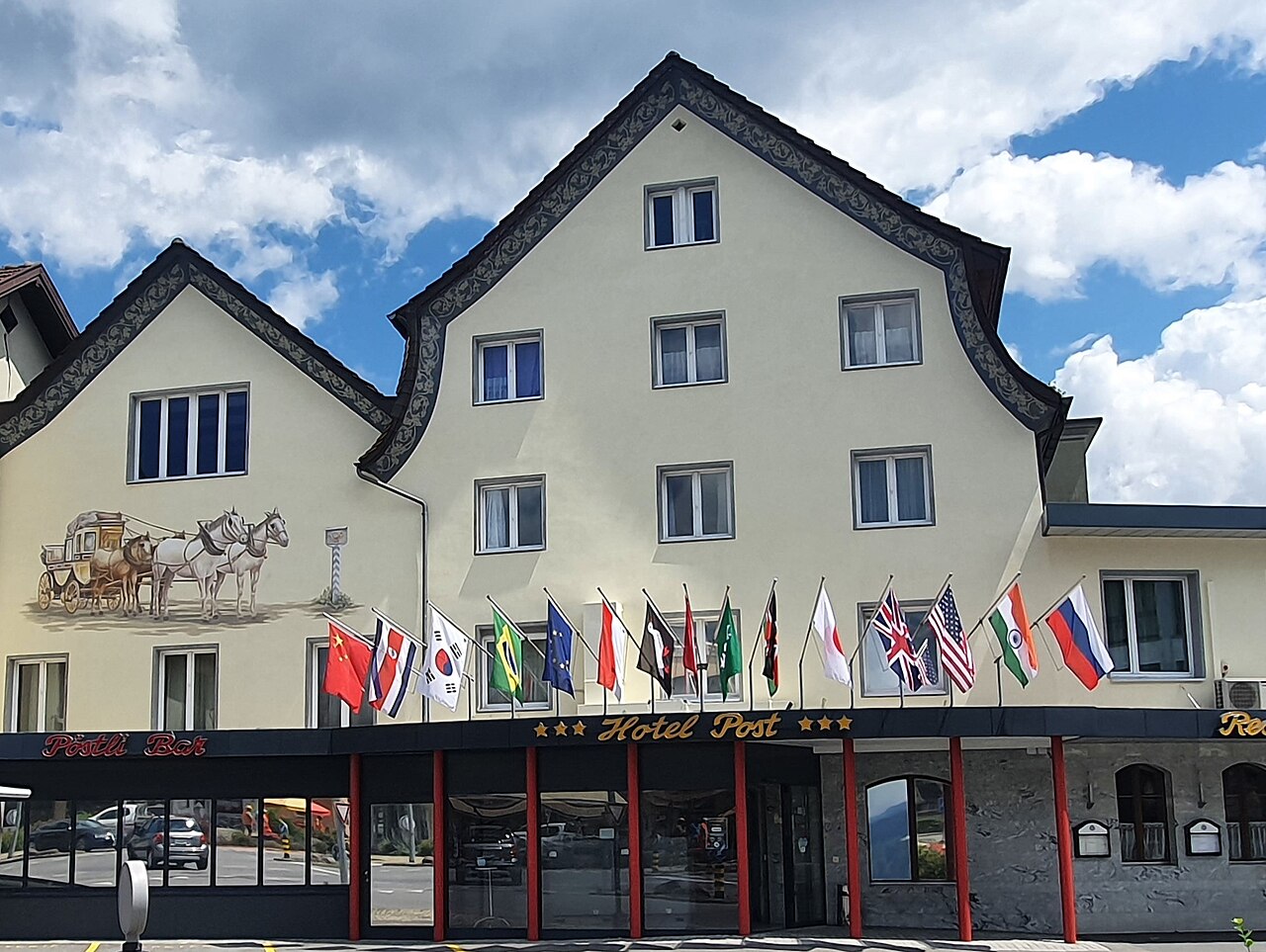 Fassade Hotel Post Sargans