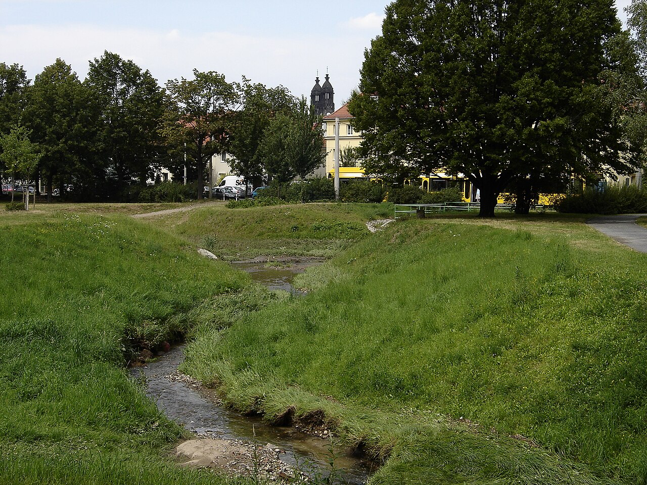 Hugo Bürkner Park in Dresden-Strehlen (flood detention basin)