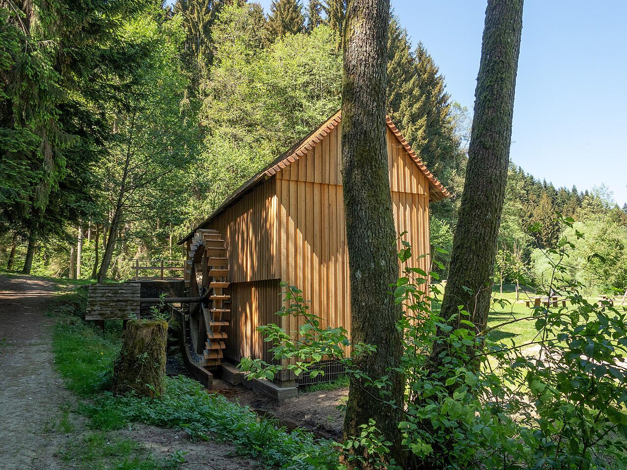 Sägemühle im Tal der Schwarzen Rot, ehem
