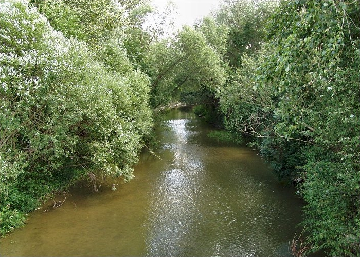 Fraham - Innbach als Grenzfluss zwischen Fraham und Pupping