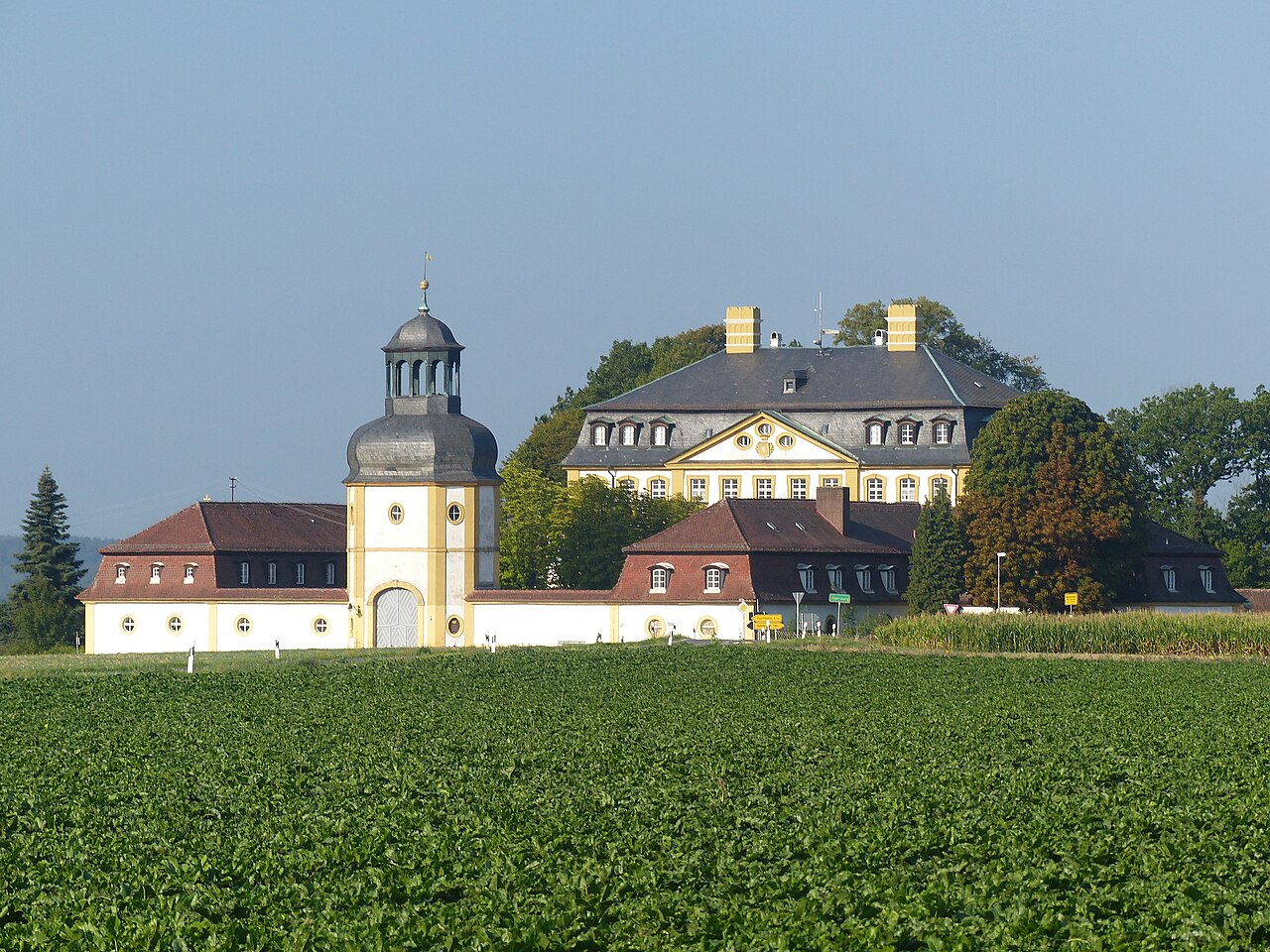The former hunting lodge Jägersburg, a district of the municipality of Eggolsheim