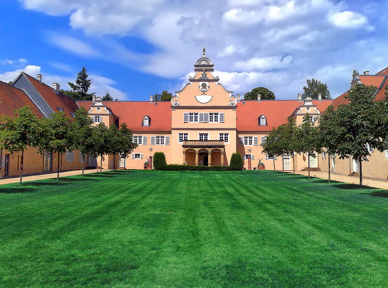 Innenhof des Jagdschloss Kranichstein bei Darmstadt