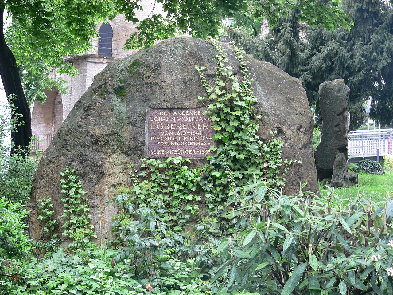 Jena: Denkmal für Johann Wolfgang Döbereiner am Fürstengraben