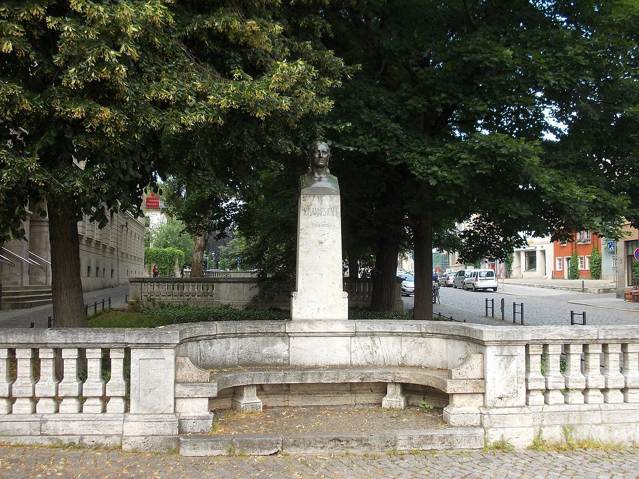 Memorial to Johannes Falk in Weimar (Thuringia)