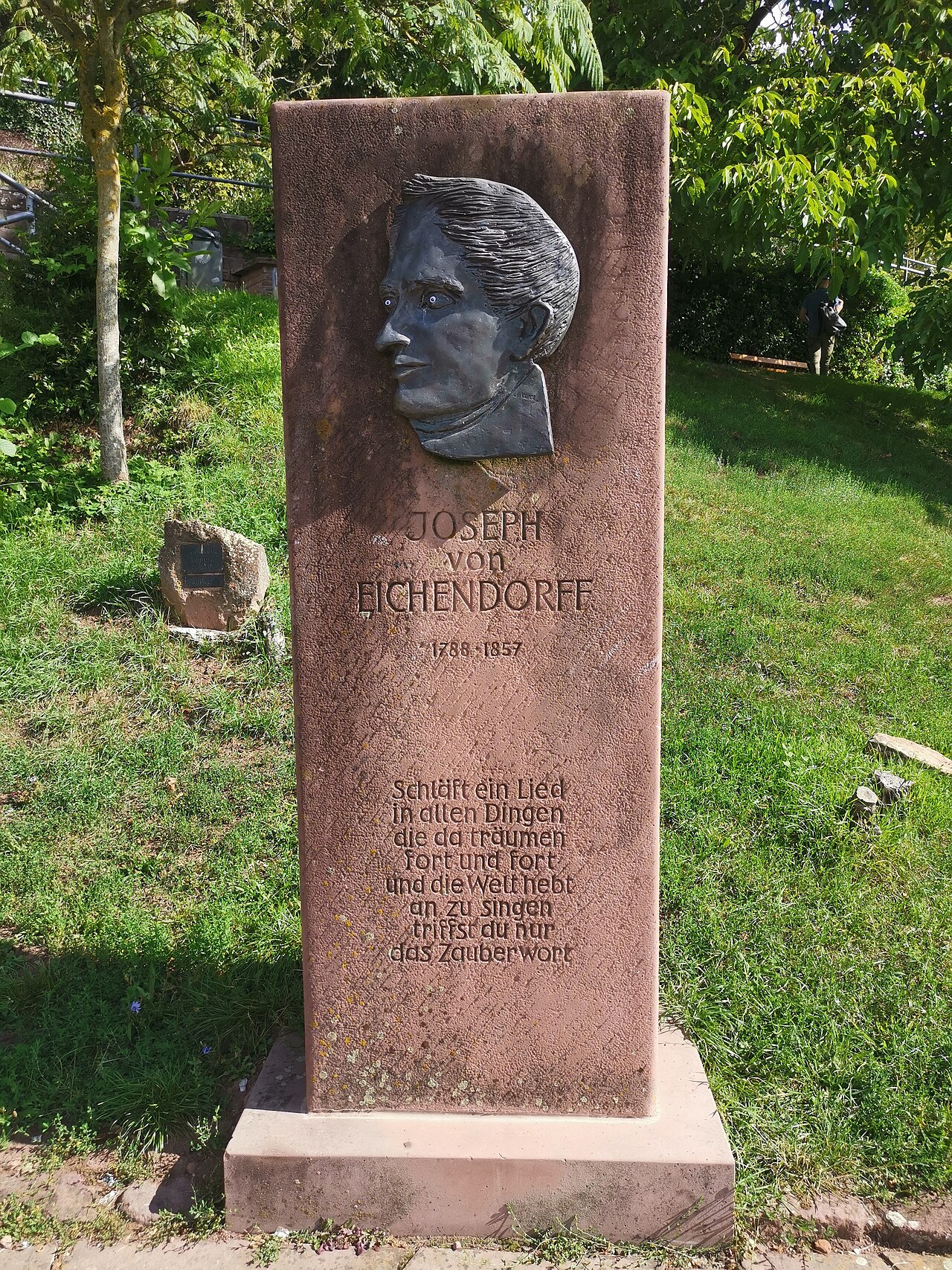 Eichendorffdenkmal am Philosophenweg in Heidelberg