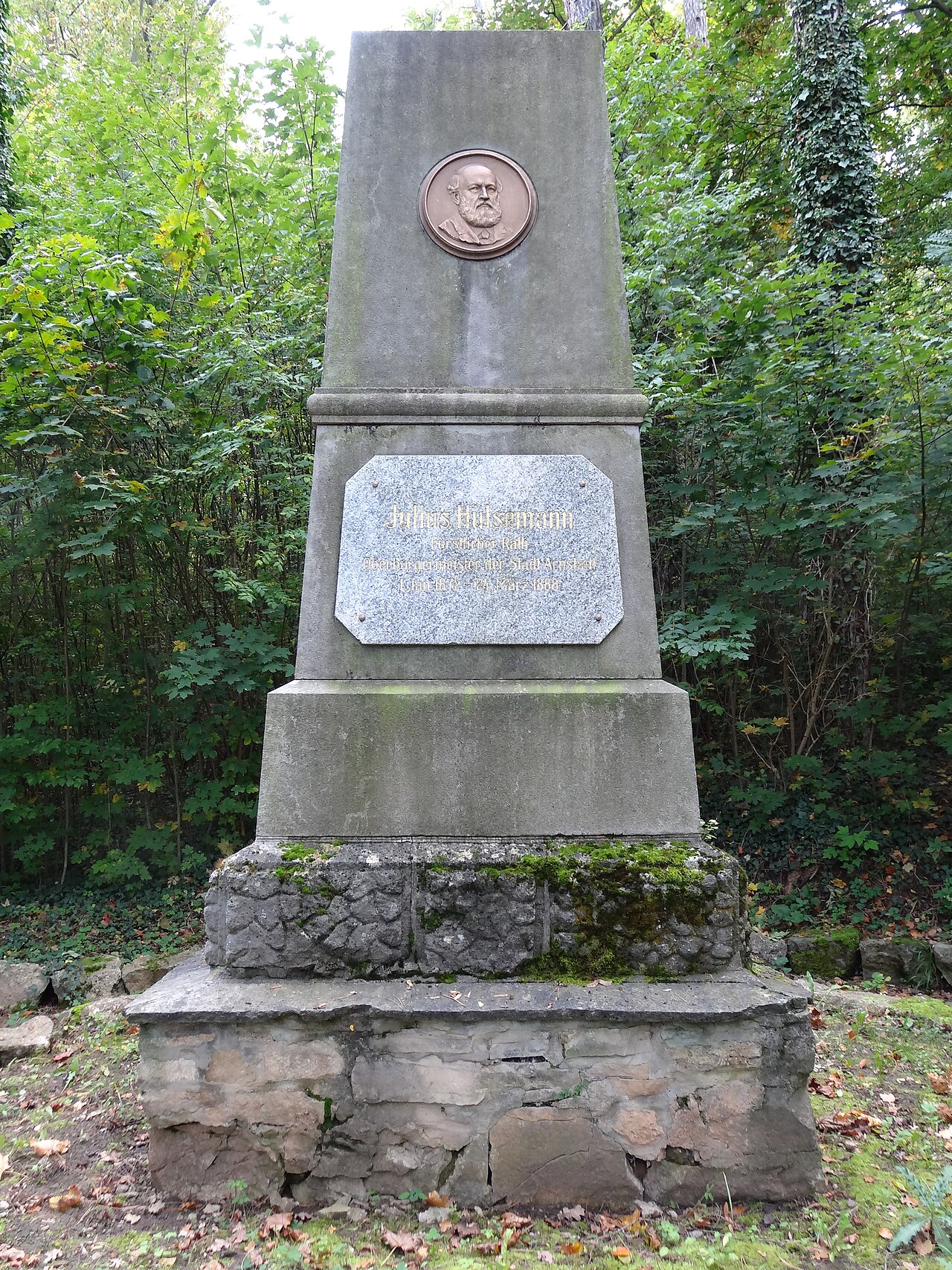 Memorial for Julius Hülsemann in Arnstadt, Thuringia, Germany