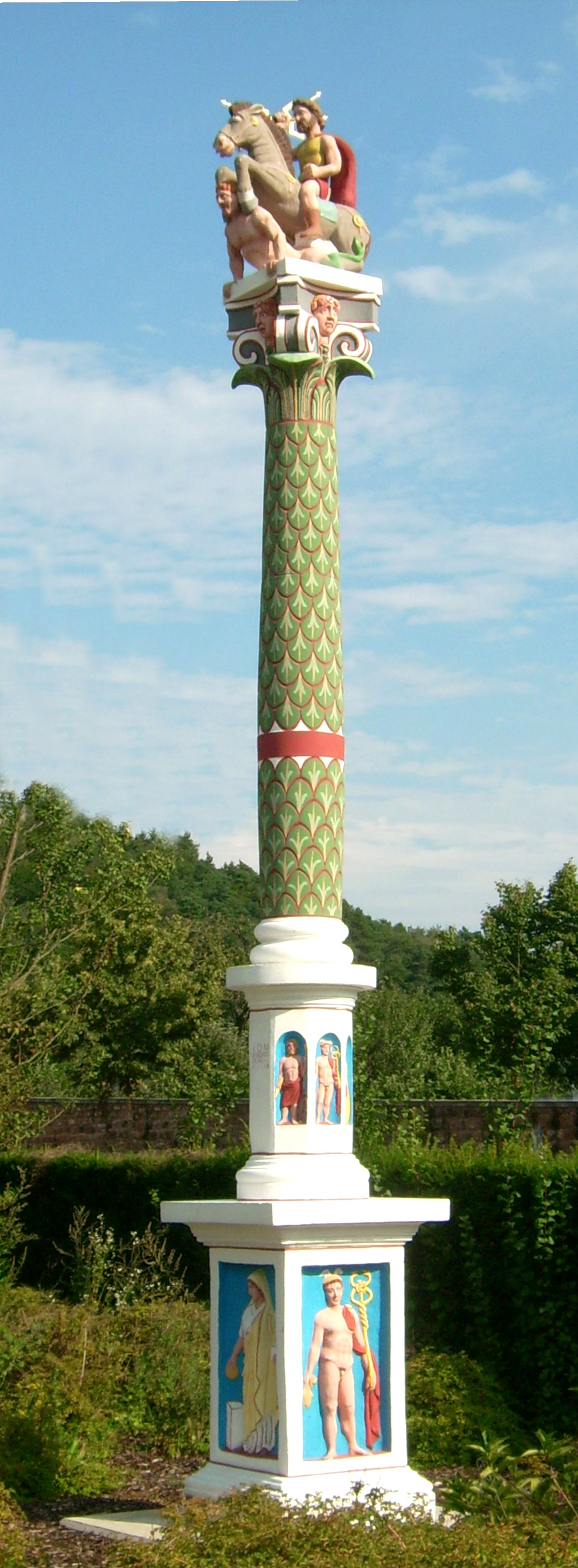 Römisch-Gallische Jupiter-Gigantensäule in Schwarzenacker, Jupiter, roman