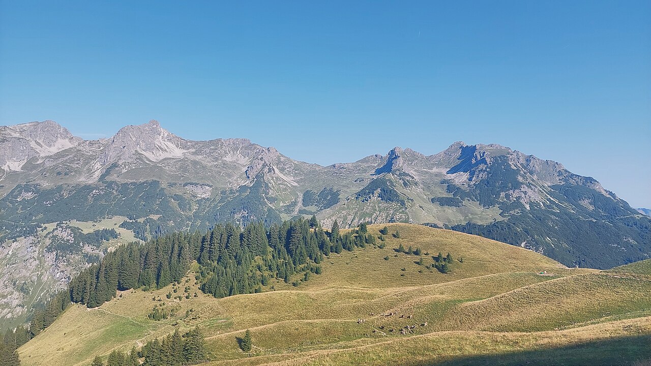 Känzele in the Allgäu Alps, view from southeast