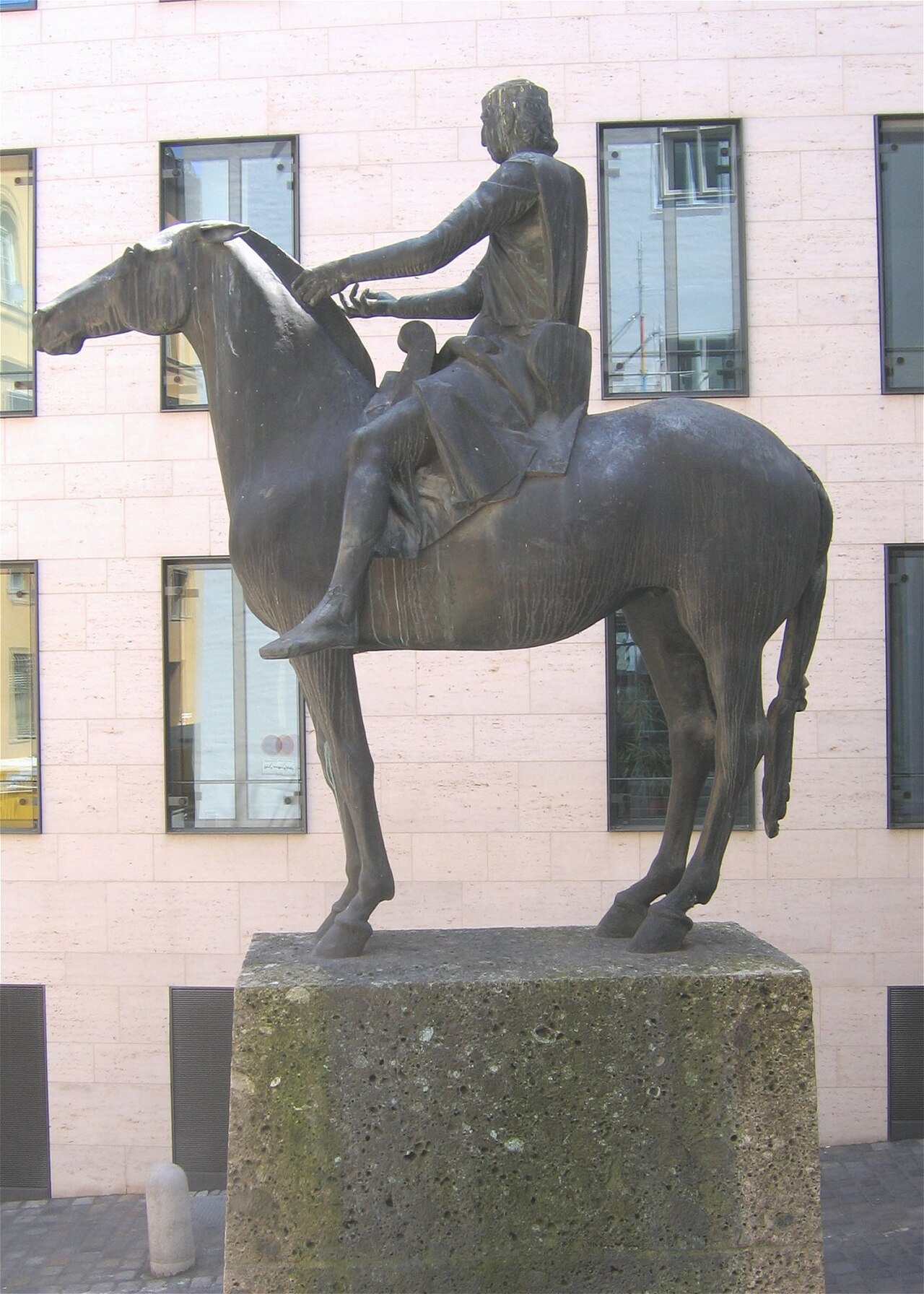 Reiterdenkmal für Ludwig der Bayer, 1967 von Hans Wimmer, in München