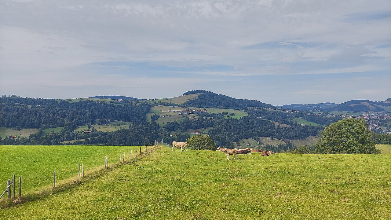 Kapf in the municipality of Oberstaufen, view from south