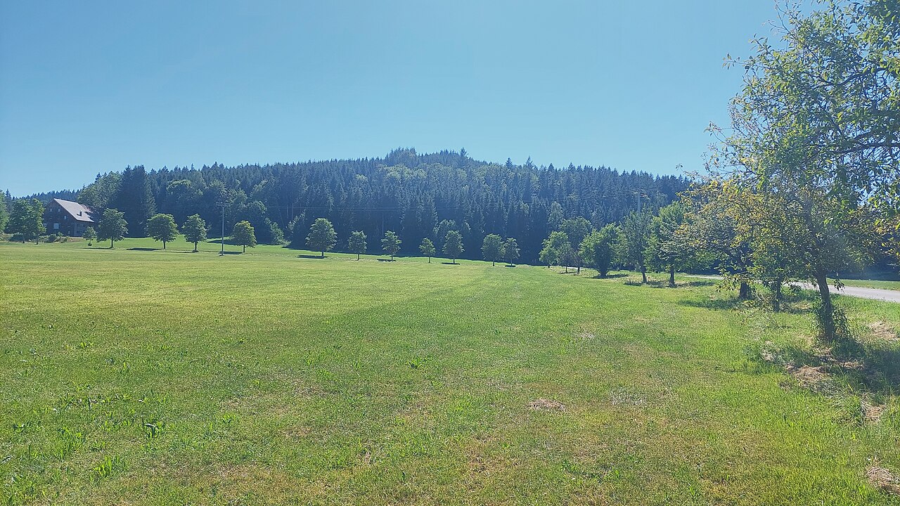 Kapf of the Adelegg, view from northeast (point of view: outskirts of Schmidsfelden)